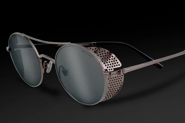 Runde Sonnenbrille von Morel mit Seitenschutz